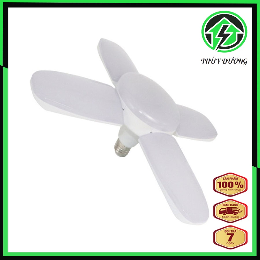 Bóng đèn LED cánh quạt xếp ánh sáng trắng - 45W / 75W siêu sáng