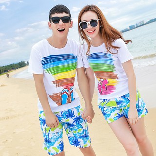 Quần áo đi biển COMBO quần và áo đi biển dành cho cặp đôi và gia đình