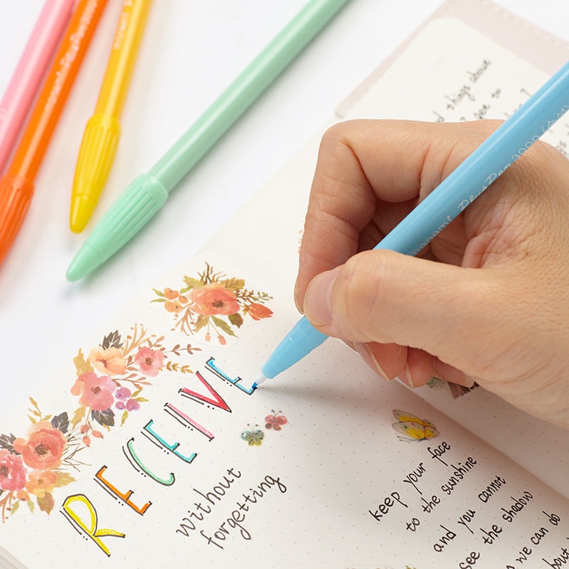 Bút Monami Plus Pen 3000 nét thanh đậm.