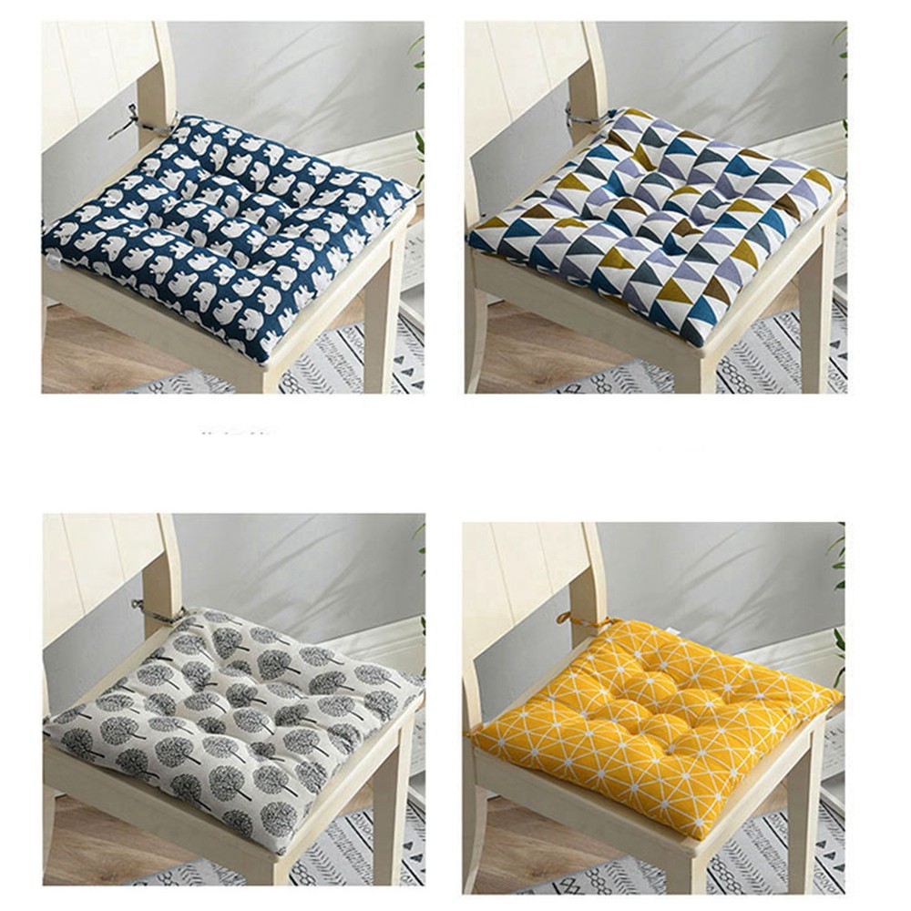 Đệm Lót Ghế Ngồi Bằng Cotton 40x40cm Với 11 Phong Cách Khác Nhau