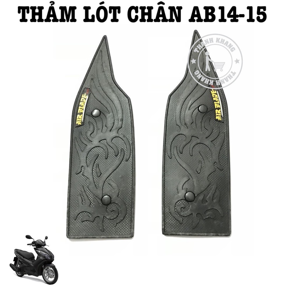 Thảm lót chân xe máy Airblade 2014 Thanh Khang 006000990 (Đen)