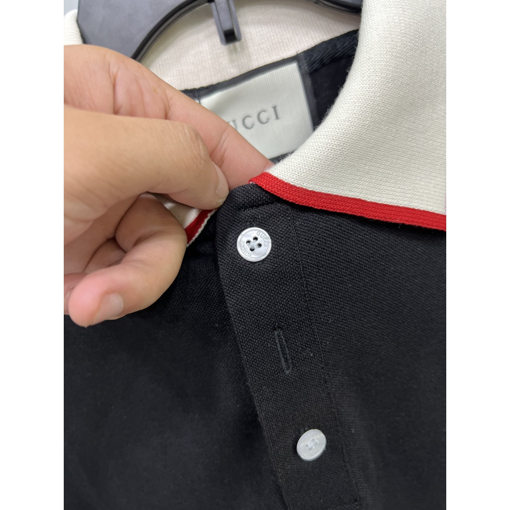 ÁO POLO GUCCI EMBROIDERED , ÁO GC LOGO TAY NAM NỮ UNISEX
