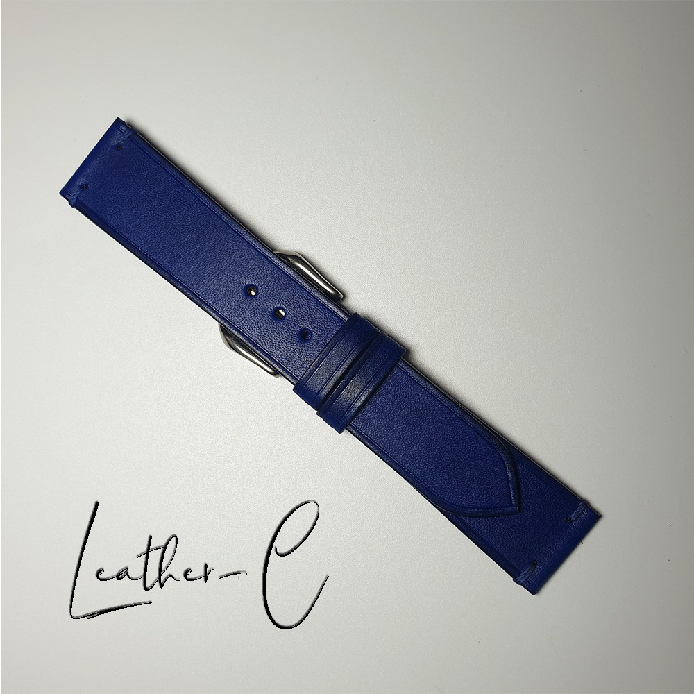 Dây đeo đồng hồ da bò màu xanh Navy-Blue DBXN05TẶNGKÈMKHÓA+DỤNGCỤTHAYDÂY+BH24tháng