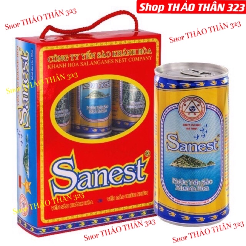 Date 2025- Nước Yến Lon Khánh Hoà Sanest 190ml (1lốc *6lon)