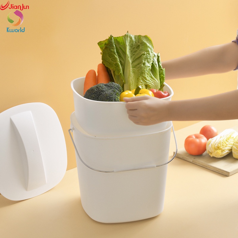 Thùng Rác Phân Loại Khô Và Ướt Tiện Dụng Cho Nhà Bếp