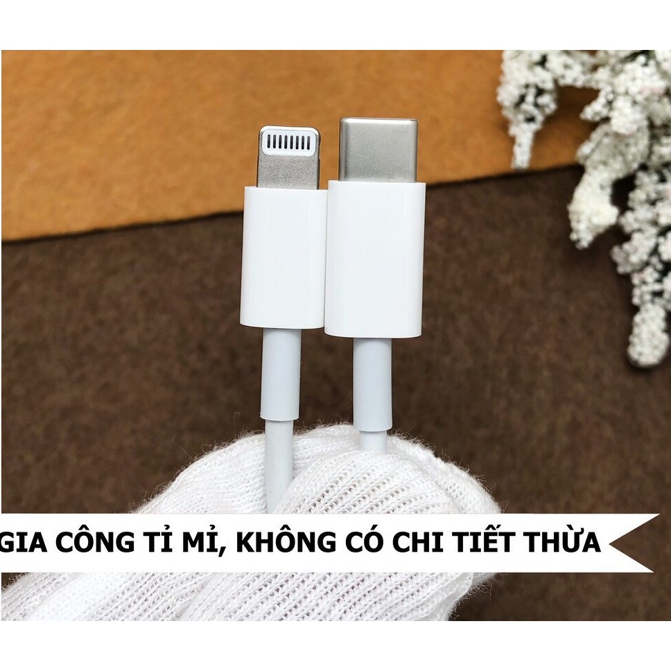 Dây Sạc Iphone  𝘍𝘳𝘦𝘦𝘴𝘩𝘪𝘱  Cáp Sạc Nhanh Type C To Lightning Iphone 11 Pro Max  Zin Máy ( Full Box )