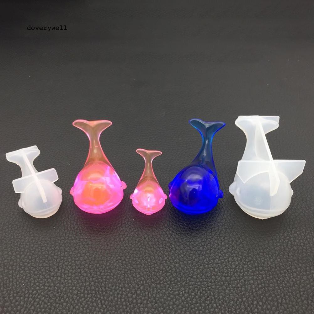 Khuôn silicon làm mặt dây chuyền vòng cổ hình cá voi xinh xắn