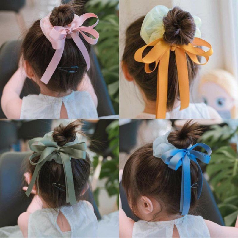 scrunchies thắt nơ xinh xắn