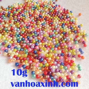 10g cườm nhựa ngọc trai nhiều màu size 3mm N59D