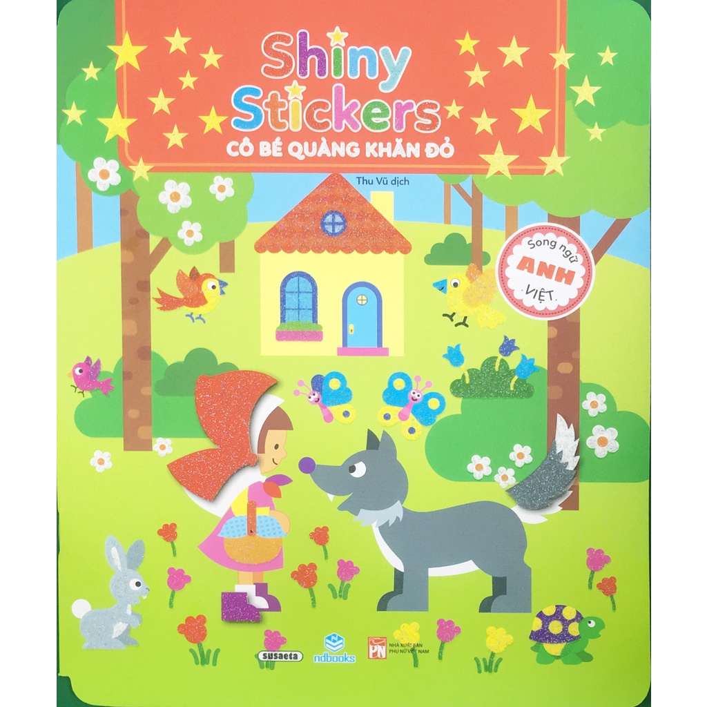 Sách - Bộ cuốn: Shiny Stickers song ngữ Anh-Việt