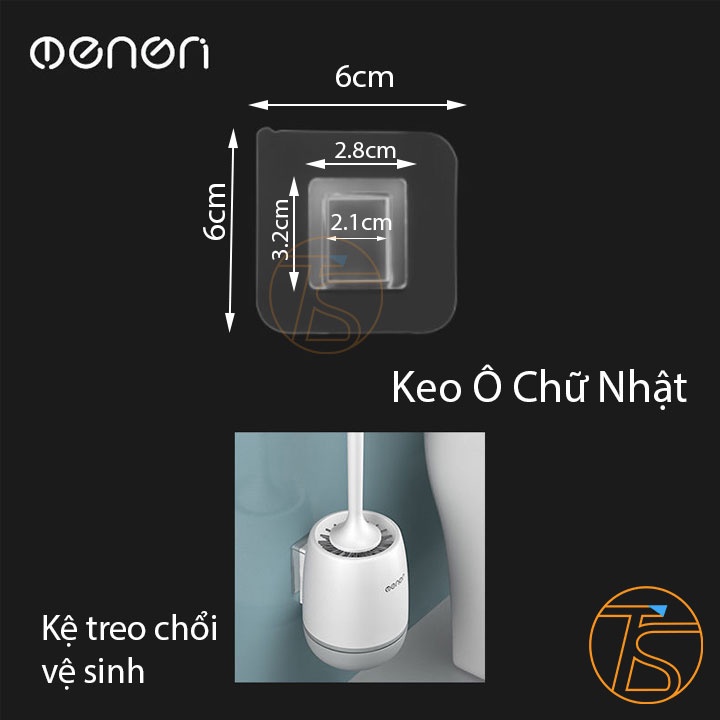 Miếng Keo Dán Kệ Nhả Kem Oenon Dòng 1 Cốc, 2 Cốc, 3,4 Cốc - Phụ Kiện Keo Kệ Đa Năng Siêu Dính