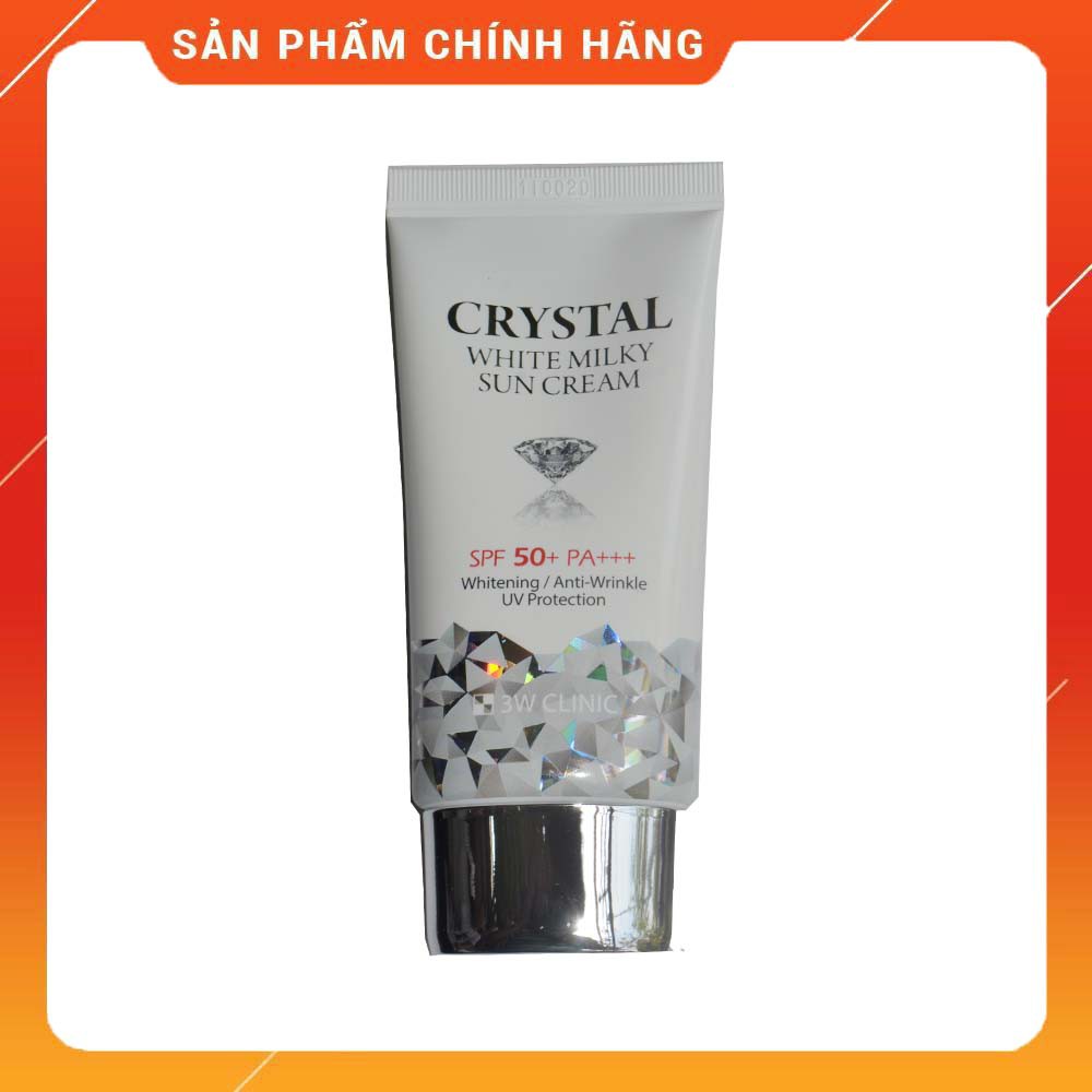 Kem chống nắng dưỡng trắng da 3W Clinic Crystal White Milky Sun Cream SPF 50+/PA+++