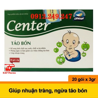 [KÈM QUÀ] Táo bón Center – Bổ sung chất xơ, giúp nhuận tràng, ngừa táo bón, trĩ