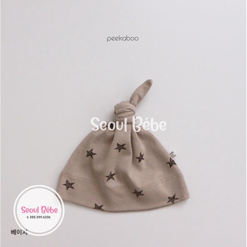 Mũ thắt bộ sao thu Peekaboo made in Korea