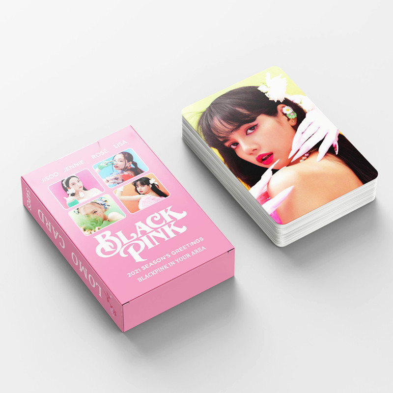 Hộp 54 thẻ ảnh hình nhóm nhạc Blackpink 2021