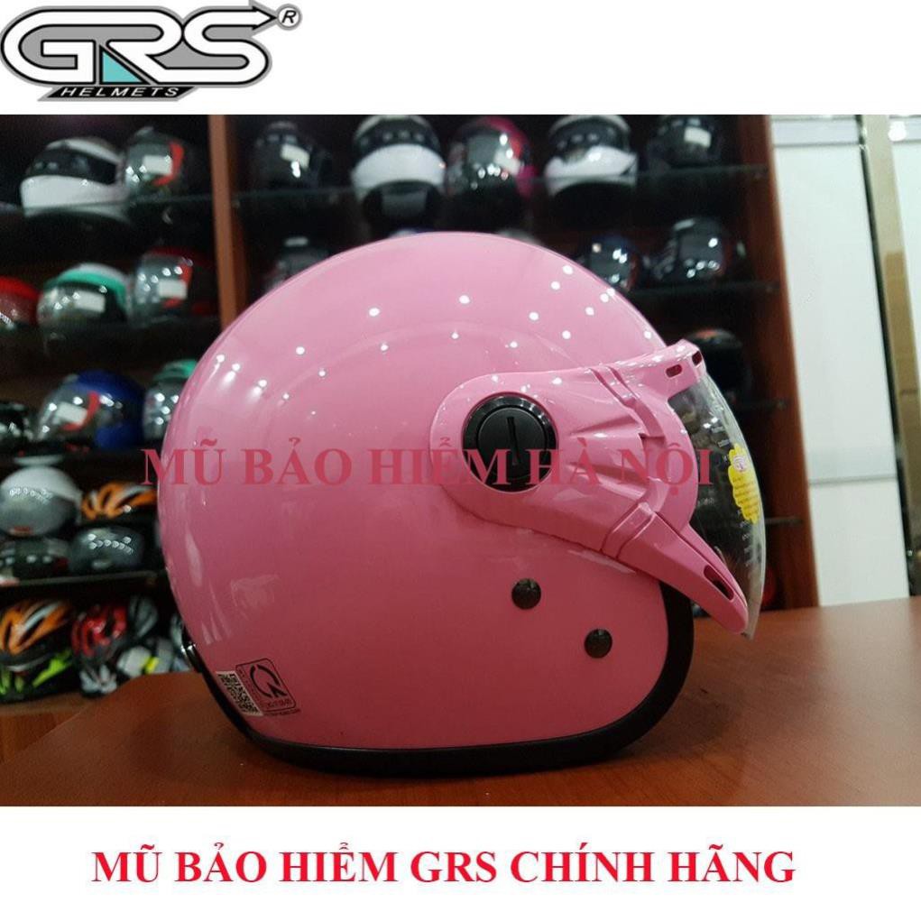 [ SHOPEE ] MŨ BẢO HIỂM 3/4 ĐẦU GRS CHÍNH HÃNG - A368 KÍNH-Vàng