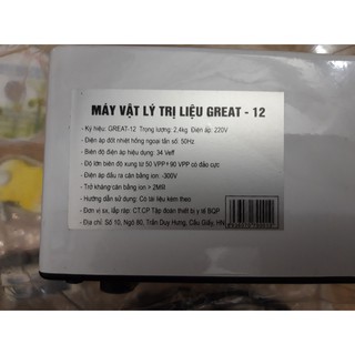 Máy vật lý trị liệu great 12