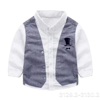 Áo sơ mi may liền gile vest size 15