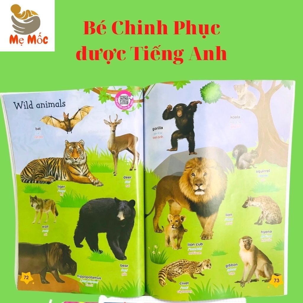 Bé Chinh Phục Tiếng Anh - Tư Duy Ngôn Ngữ -Ngoại Ngữ - Có  m Thanh Đọc Chuẩn, Hình Ảnh, Phụ Đề Rõ Ràng [Shop Mẹ Mốc]