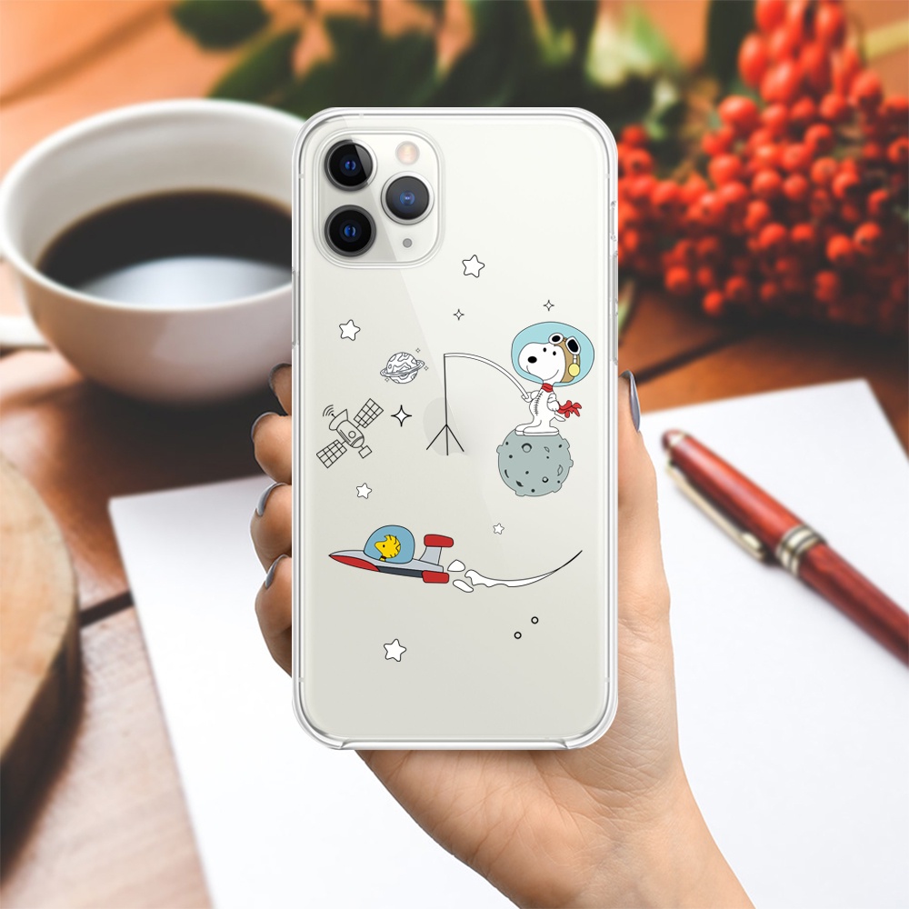 Ốp lưng Vina Case Vsmart Joy 3/Joy 4/Bee 3/Star 3/Aris/....dẻo �trong in hình Snoopy