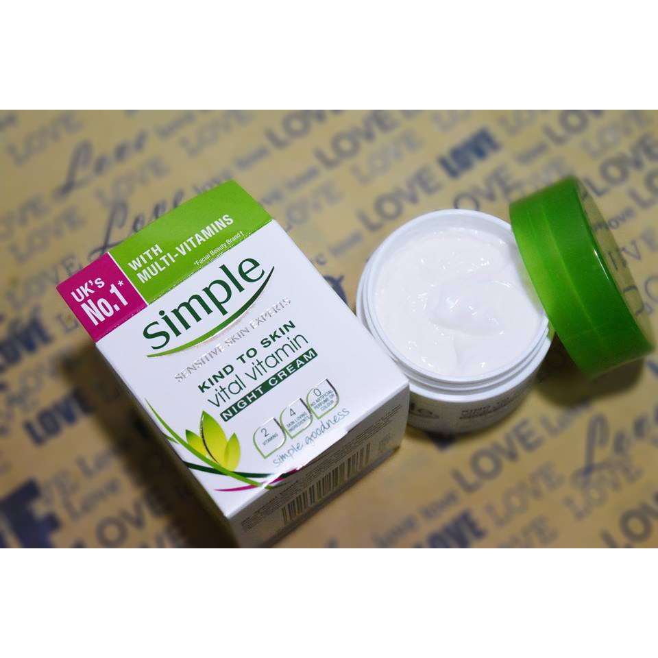 [Bill UK] Kem Dưỡng Đêm Simple Kind To Skin Vital Vitamin - Cila House | BigBuy360 - bigbuy360.vn