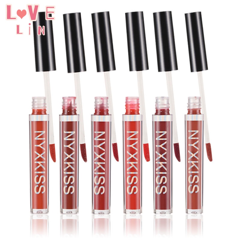 Set 6 Son Môi Lì Mịn Như Nhung Lâu Trôi Không Phai Và Không Dính Cốc Cao Cấp