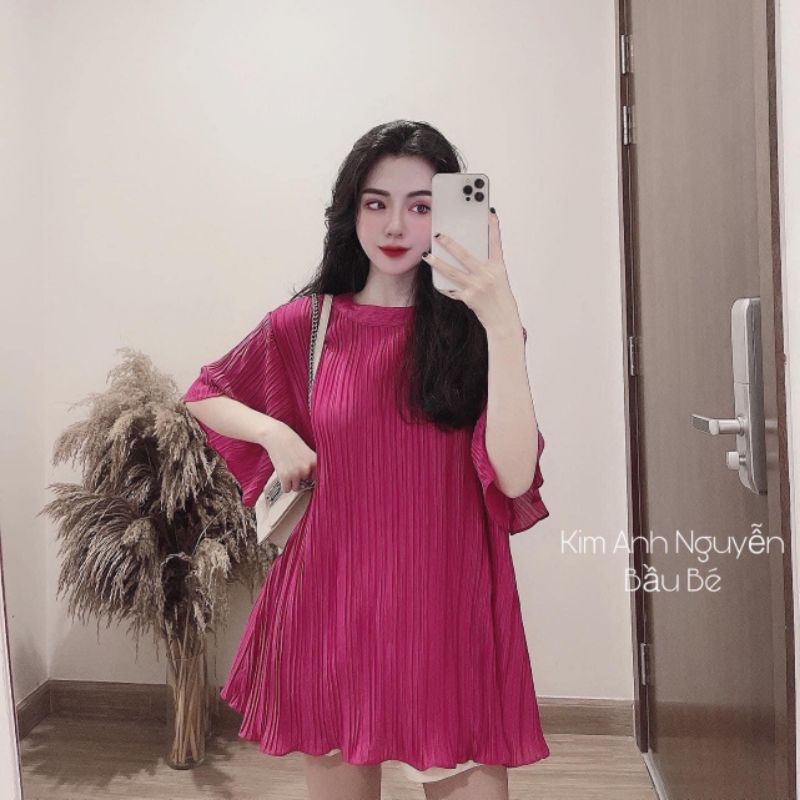 Cả set áo dập ly mix chân váy siêu hot cúc ngọc hàng 2 lớp ảnh thật trải sàn | BigBuy360 - bigbuy360.vn