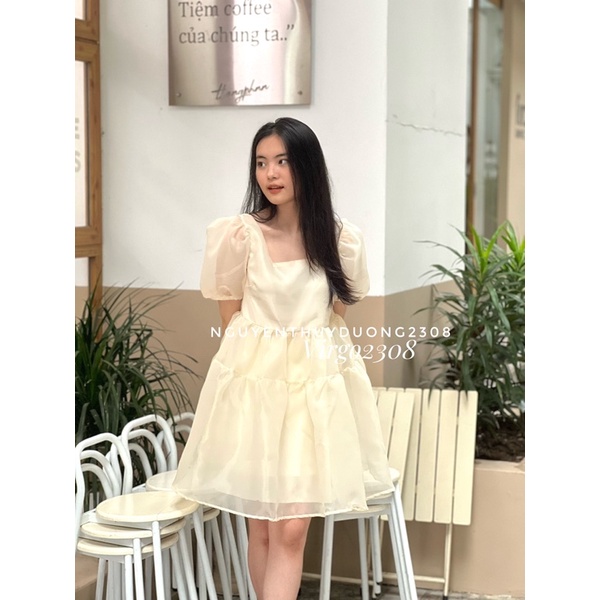 [HÀNG SẴN]VÁY ĐẦM BABYDOLL TƠ “SELINA DRESS” TIỂU THƯ