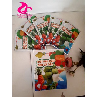 Bột thạch rau câu con cá dẻo gói 10g( Sét 6 gói_ 12 gói)
