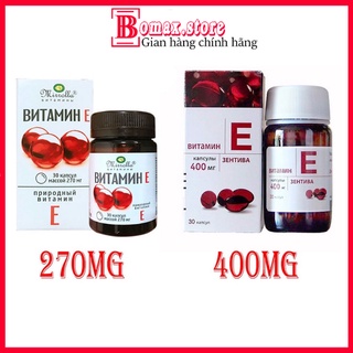 Viên uống vitamin e đỏ mirrolla 270mg & 400mg của nga new