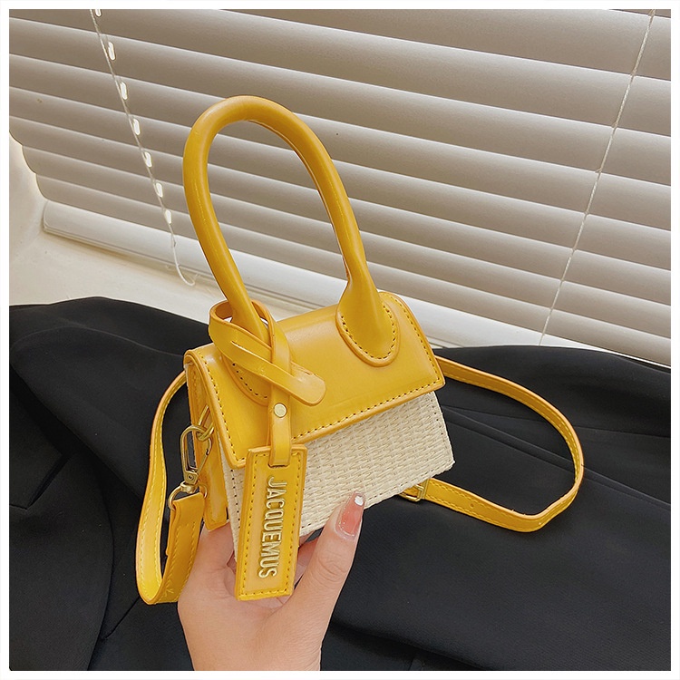 Túi xách tay đeo chéo đeo một bên vai dáng vuông nhỏ mẫu 2021 phong cách Hàn Quốc thời trang mới