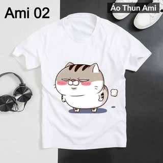 ⚡️FREESHIP⚡️Áo Thun Mèo Ami Bụng Bự 2