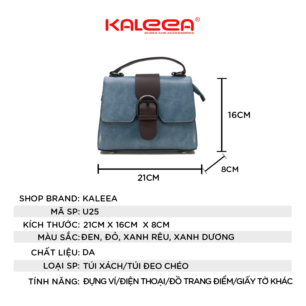 Túi Xách Nữ Công Sở KALEEA Chất Da Mềm Cao Cấp, Phong Cách Thanh Lịch - U25