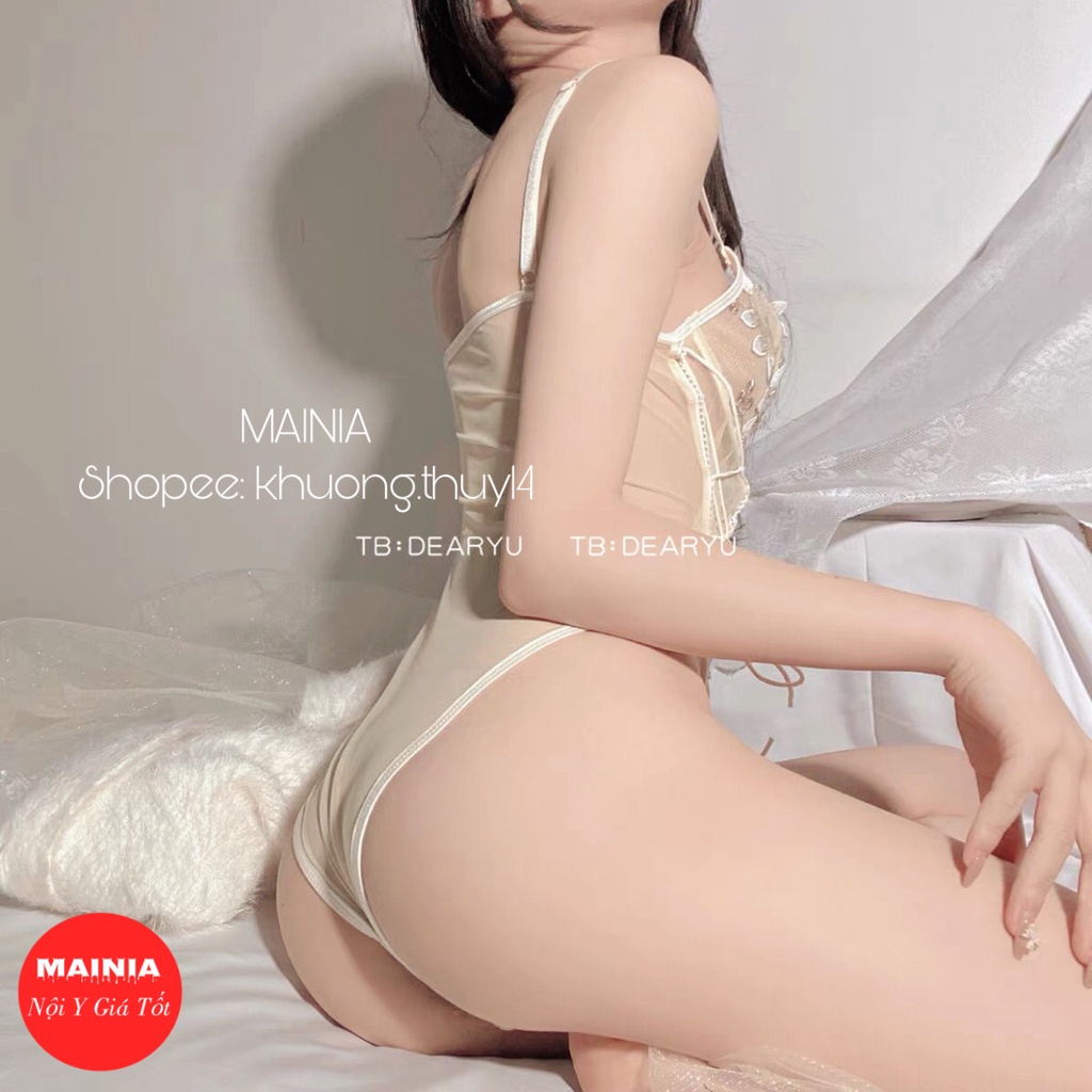 [Siêu Đẹp Có Bigsize ] Bộ Bodysuit Ren Thêu Hoa Xuyên Thấu Đan Dây Eo Sexy Gợi Cảm Bộ Đồ Ngủ Quyến Rũ Mainia Shop