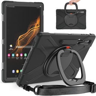 Đối với ốp lưng samsung galaxy tab s9 ultra 14,6 inch 2023, ốp lưng hạng nặng có đai xoay tay đeo vai cho tab s8 ultra / s9 plus / s8 plus / s7 fe / s7 plus / tab s9 / s8 / s7 / a7 lite / tab a8