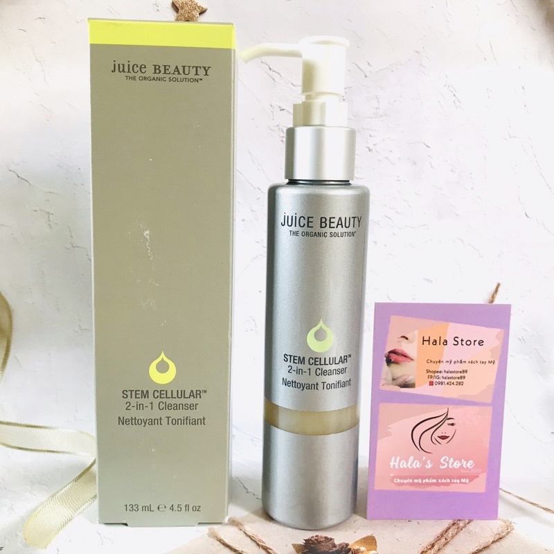 Sữa rửa mặt cao cấp Juice Beauty Stem Cellular 2 in 1 Cleanser