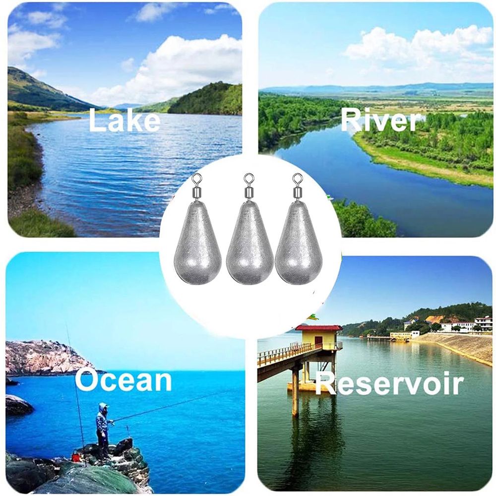 Bộ 5 viên chì câu cá trọng lượng 5g/7g/10g/14g/20g