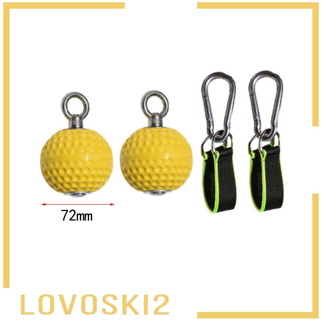 [LOVOSKI2] Non-Slip Pull-up Grip Ball Arm Back Muscles Climbing Rock Hold Trainer Strap