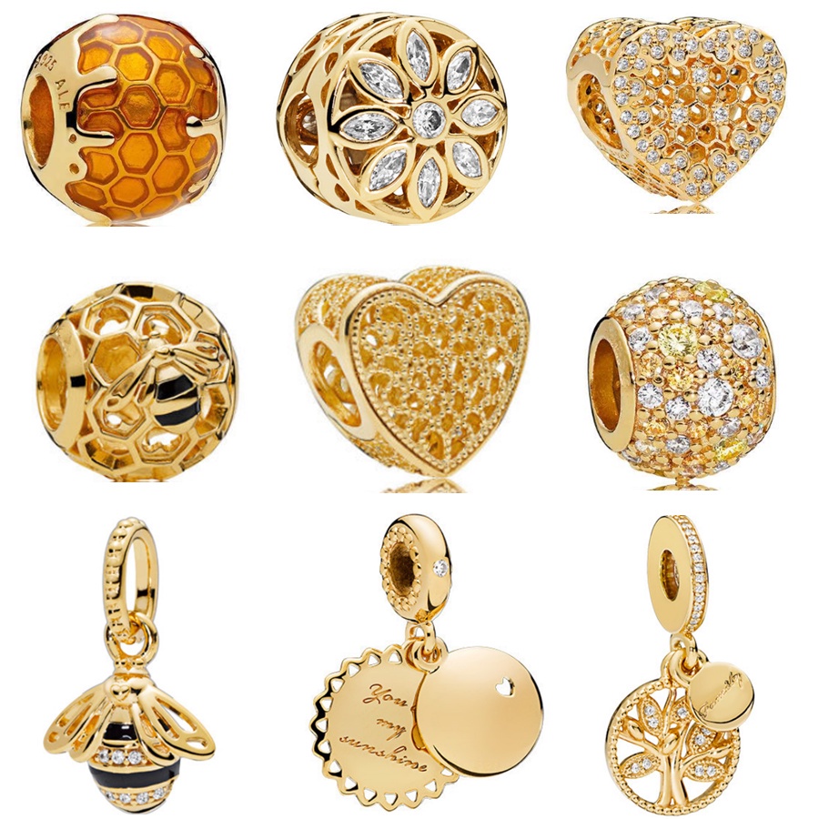 Hạt charm bạc 925 tự làm vòng tay độc đáo sáng tạo