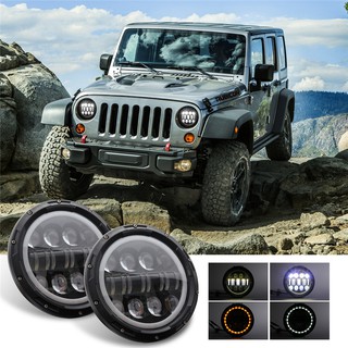 Đèn Pha Led 7inch 500w Cho Xe Jeep Wrangler Jk Tj