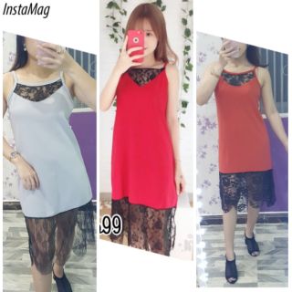 Đầm rộng phối ren