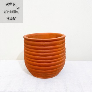 Chậu đất nung mật ong bát tràng, chậu đất nung trồng cây cảnh, sen đá, xương rồng