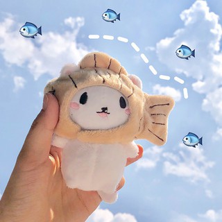 Móc khóa gấu bông Mèo Cá cute PK58