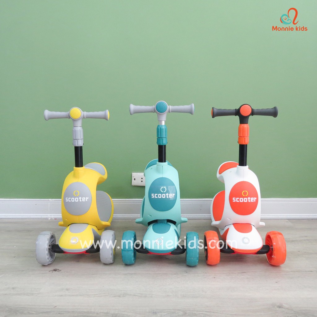 [CÓ SẴN] XE TRƯỢT SCOOTER 3IN1 SASA NHIỀU MÀU CHO BÉ