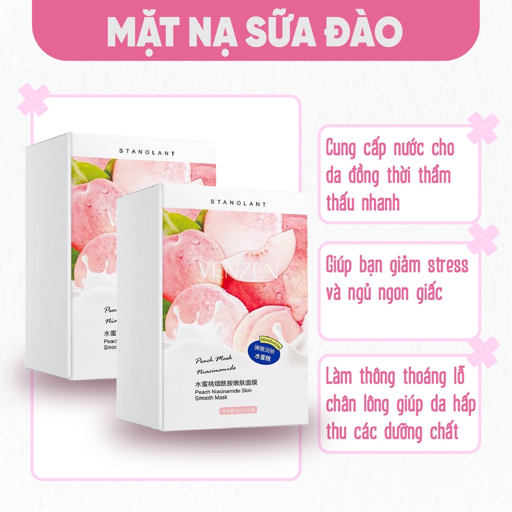 MẶT NẠ NGỦ TINH CHẤT SỮA ĐÀO DƯỠNG ẨM DƯỠNG TRẮNG MANG LẠI LÀN DA MỊN MÀNG CĂNG BÓNG TRẮNG SÁNG SamBeauty