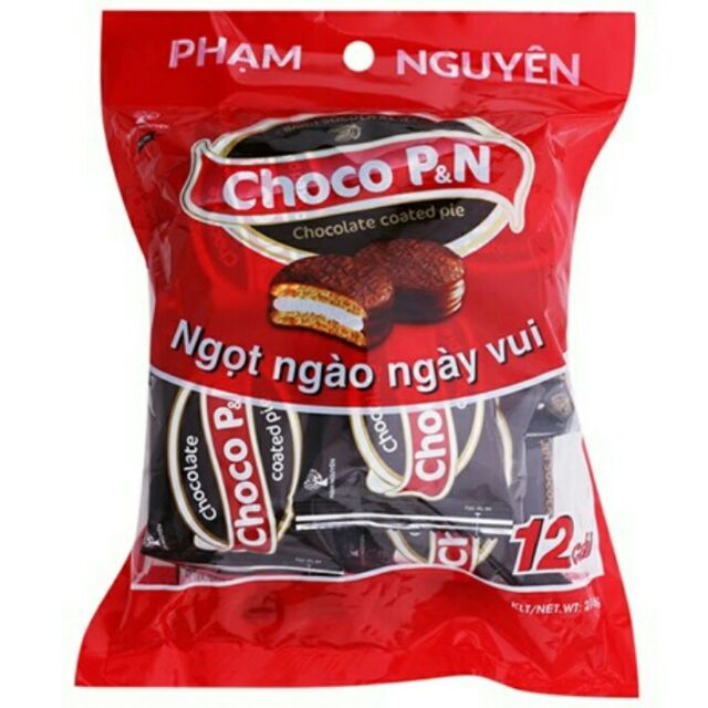 Bánh Choco P&N Phạm Nguyên 216g (12 cái)