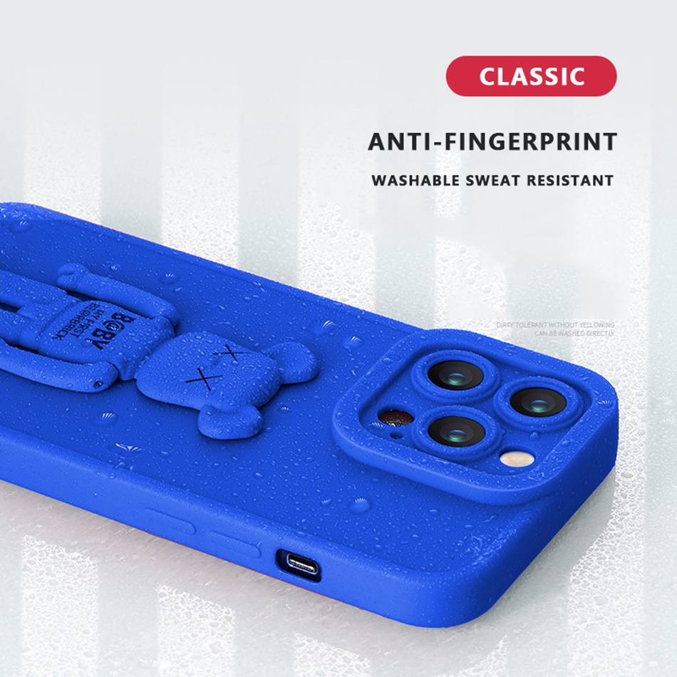 Ốp Điện Thoại Silicon Mềm Có Giá Đỡ Hình Vuông Cho iPhone 13 12 11 Pro MAX Mini X XR XS MAX 7 8 Plus SE 2020 2022