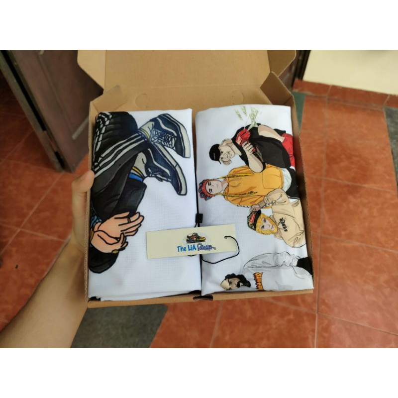 Combo 2 áo phông Sneaker ngẫu nhiên siêu độc lạ kèm hộp