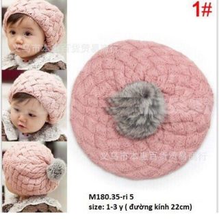 Mũ len nồi cho bé gái