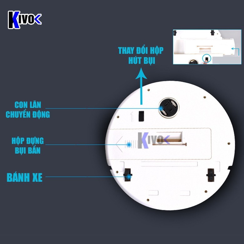 Robot quét nhà hút bụi tự động, thông minh, mẩu mới 2020 [Hàng công ty]